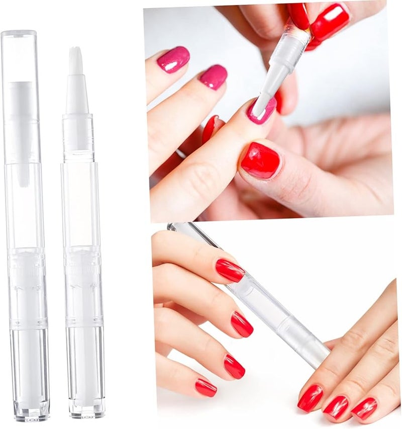 10 Pack 3ml Empty Nail Oil Pens With Brush Tip Rotary Cosmetic Tubes - Image 3